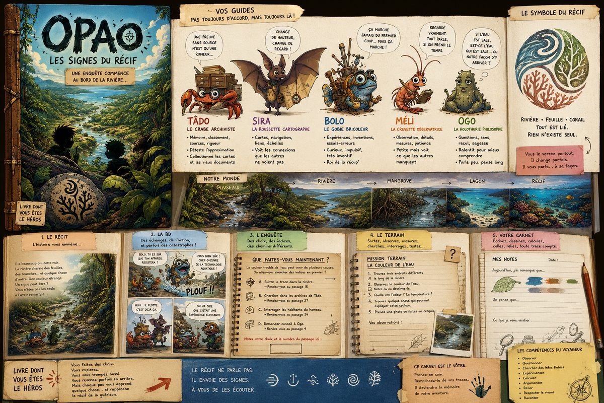 Référence visuelle de l’univers OPAO École